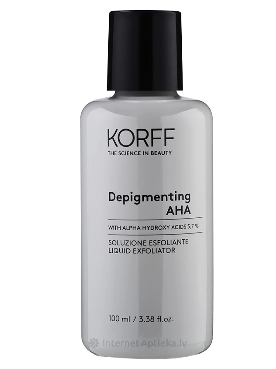 KORFF DEPIGMENTING AHA vedelkoorija hüperpigmenteerunud näonahale, 100 ml | internetaptieka.lv