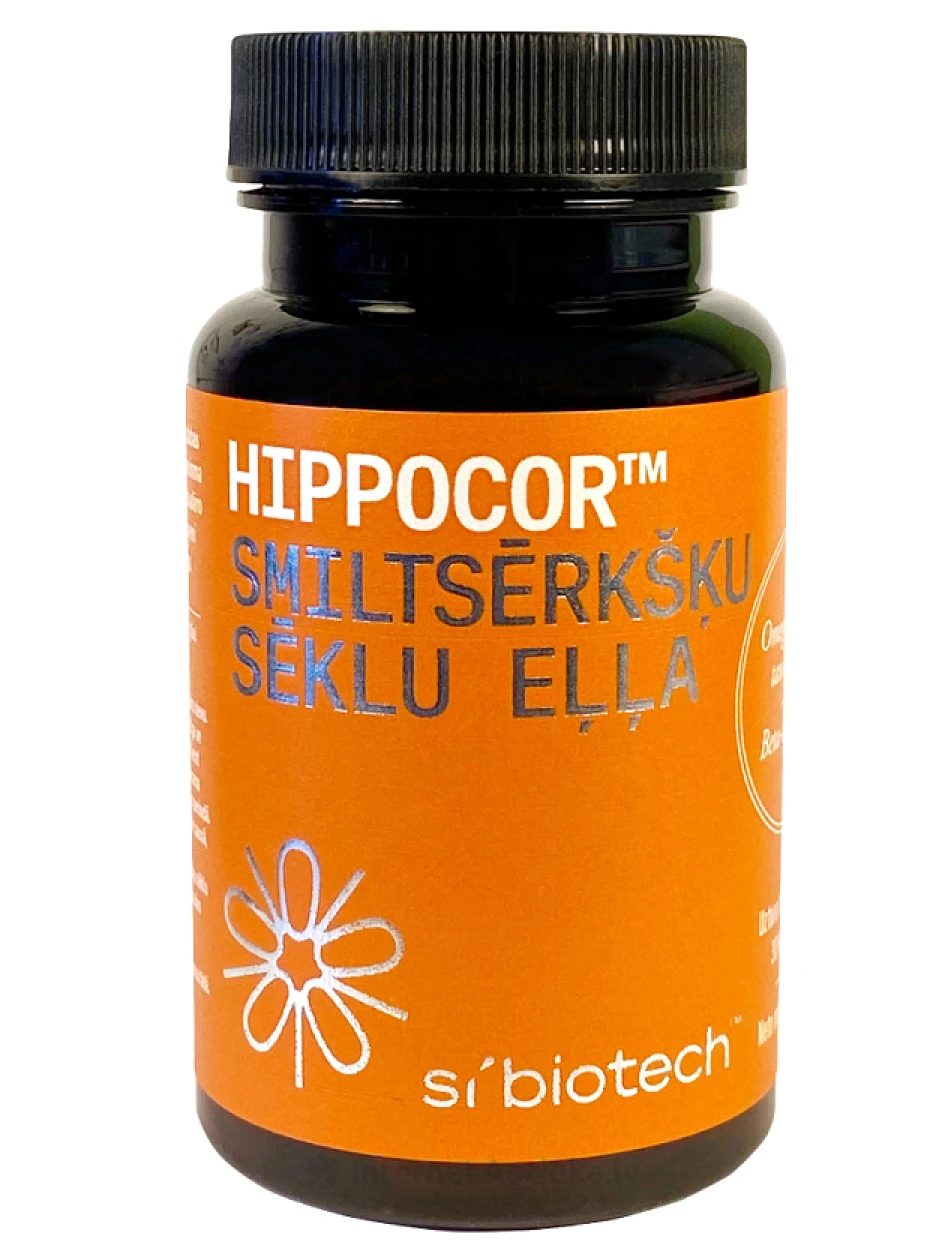 HIPPOCOR Omega-3,6,9 astelpajuseemneõli, 60 kapslit | internetaptieka.lv