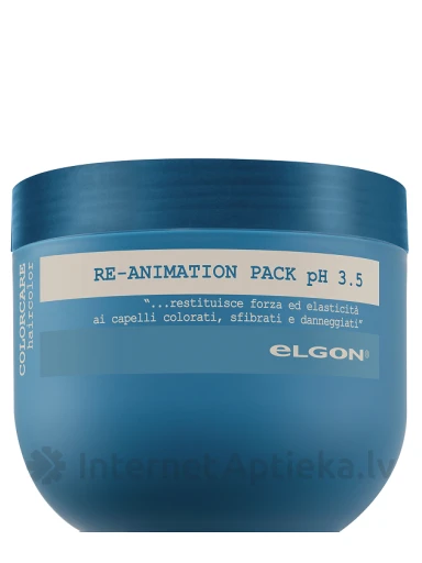 ELGON COLORCARE mask värvitud juustele RE-ANIMATION PACK pH 3.5, 300 ml | internetaptieka.lv