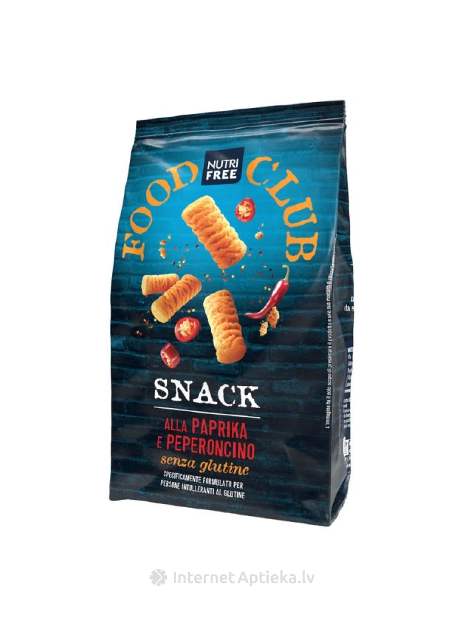 NUTRIFREE безглютеновая закуска со вкусом паприки и чили, 100 г | internetaptieka.lv