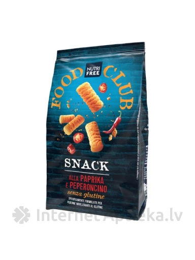 NUTRIFREE bezglutēna uzkoda ar paprikas un čili garšu, 100 g | internetaptieka.lv