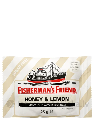 Fisherman’s Friend Medus-citronu atsvaidzinošas dražejas, 25 g | internetaptieka.lv
