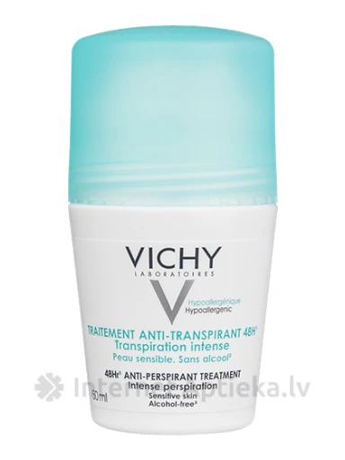Vichy antiperspirants pret spēcīgu svīšanu, 50 ml | internetaptieka.lv