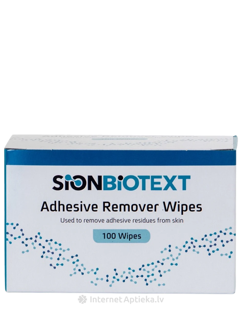 SION WIPES ADH REMOVER salvetes, 100 gb. | internetaptieka.lv