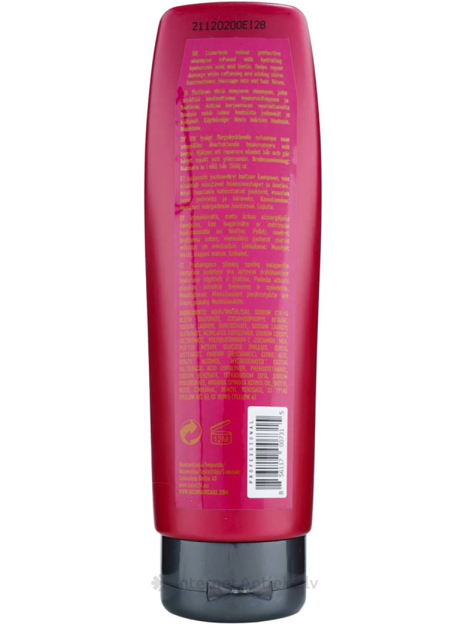 RICH Pure Luxury šampūns krāsotiem matiem, 250 ml | internetaptieka.lv