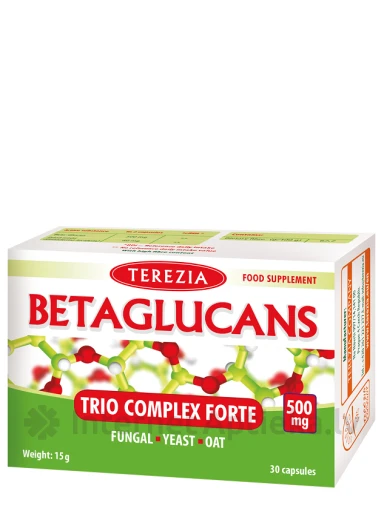 Terezia BETAGLUCANS (no sēnēm, raugiem, auzām), 30 kapsulas | internetaptieka.lv