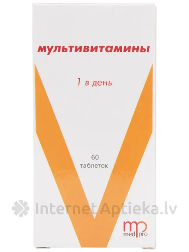 Medpro Мультивитамины, 60 таблеток | internetaptieka.lv
