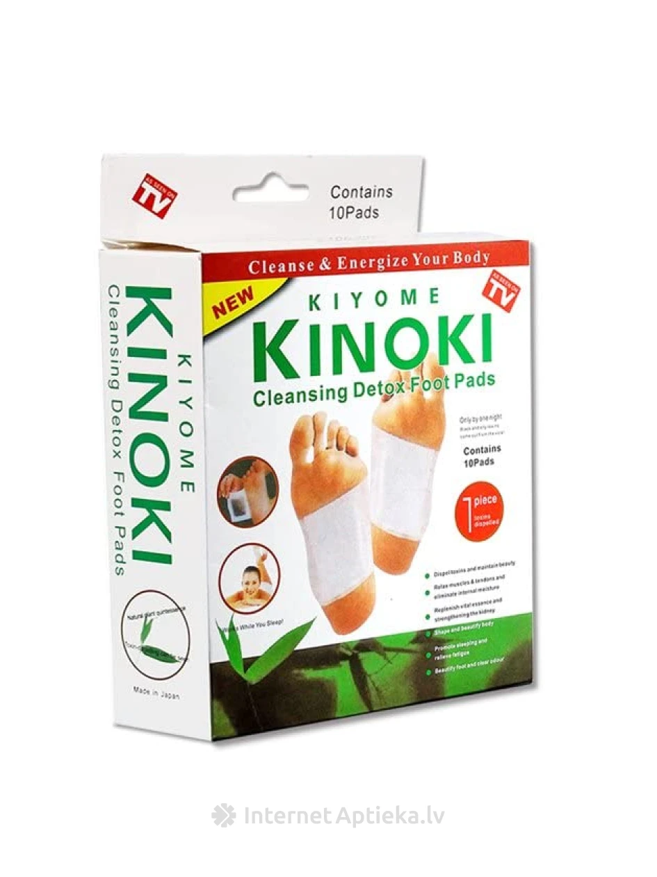 KINOKI Детокс-пластыри для ног | internetaptieka.lv