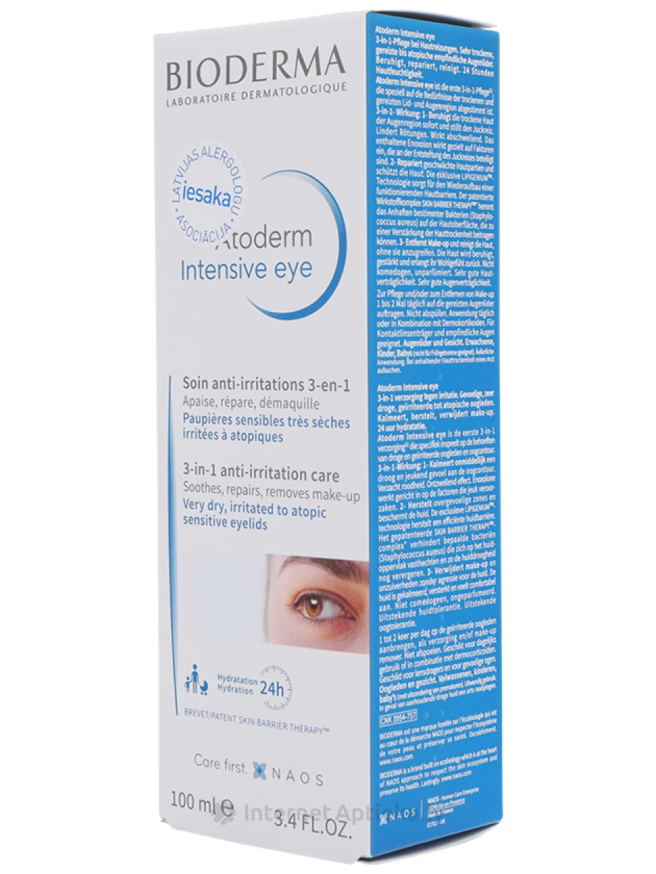 Bioderma Atoderm Intensive silmaümbruse geel-kreem, 100 ml | internetaptieka.lv