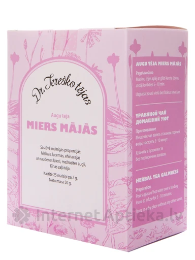 Dr.Tereško augu tēja Miers mājās, 45 g | internetaptieka.lv