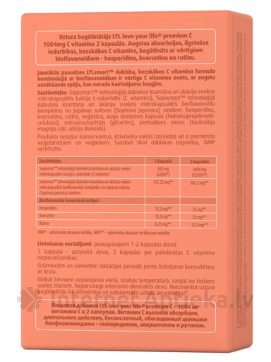 LYL premium C, 30 kapslit | internetaptieka.lv