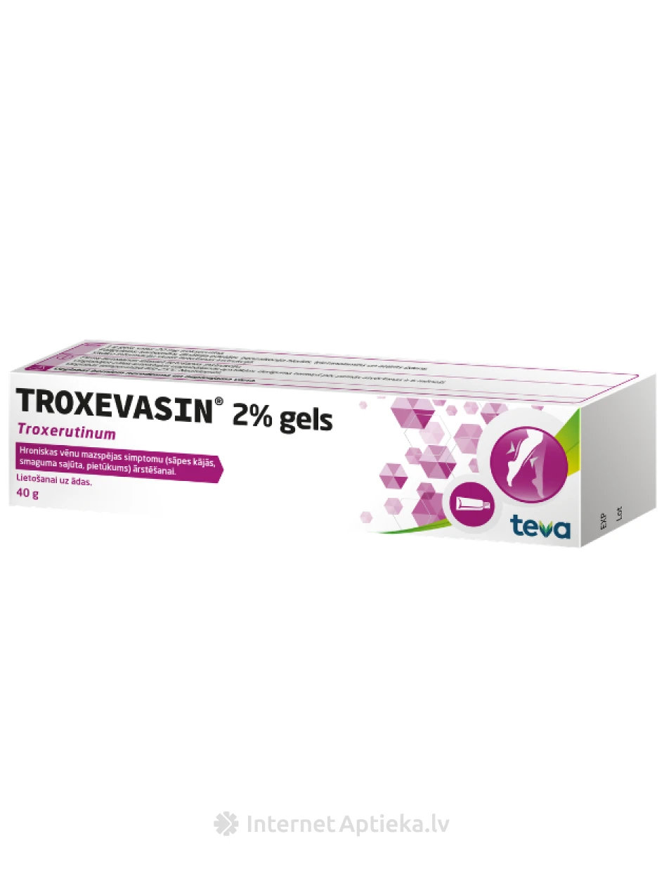 Troksevazino 2 % gelis, 40 g | internetaptieka.lv
