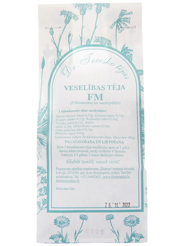 Dr.Tereško tēja FibroMastopātijai (FM), 60 g
