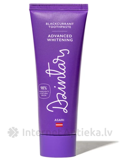 Dzintars Upeņu zobu pasta Asari, 75 ml | internetaptieka.lv