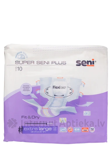 Seni Super Plus Extra Large autiņbiksītes, 10 gb. | internetaptieka.lv