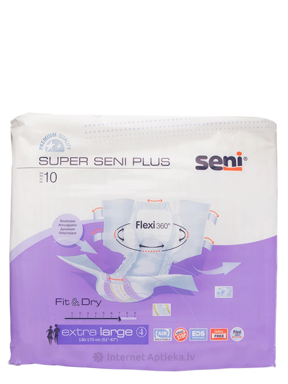 Seni Super Plus X-Large mähkmed, 10 tk. | internetaptieka.lv
