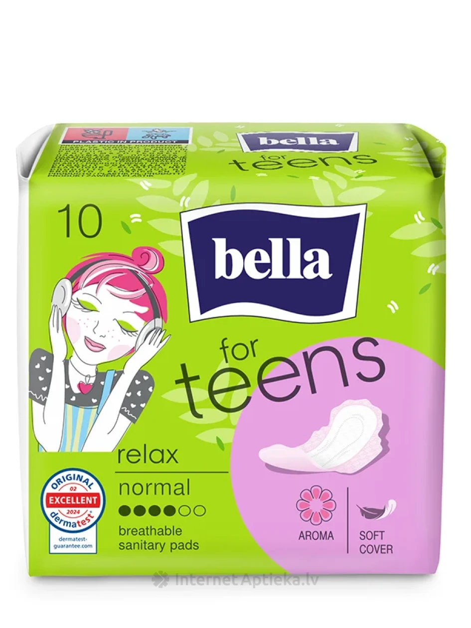 BELLA FOR TEENS Ultra Relax hügieenisidemed, 10 tk. | internetaptieka.lv