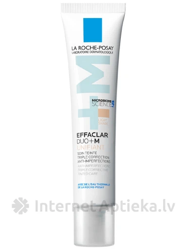 La Roche Posay Effaclar Duo +M Unifiant sejas toni izlīdzinošs koriģējošs krēms, gaišais tonis, 40 ml | internetaptieka.lv