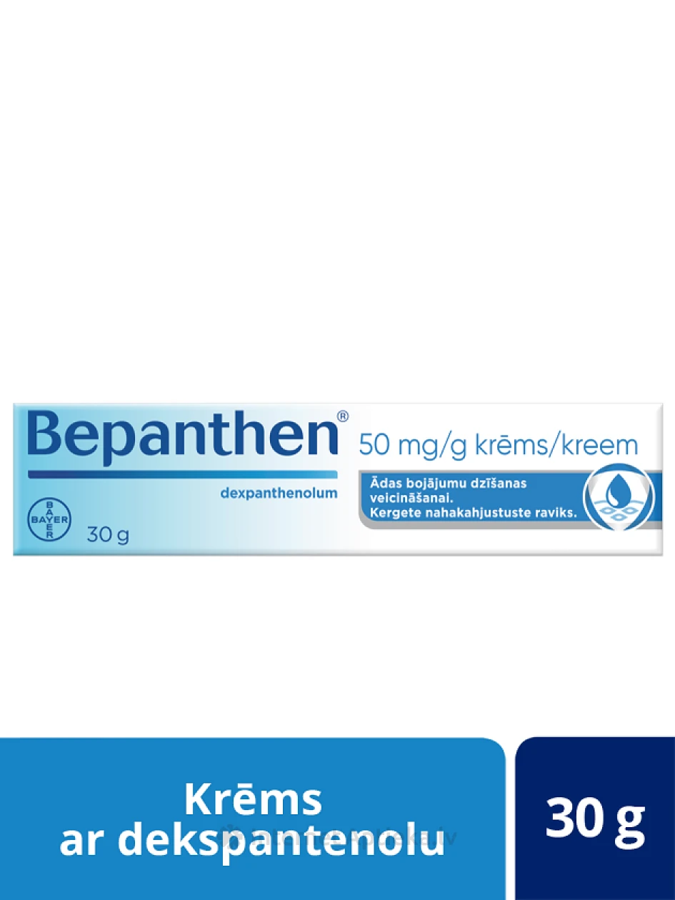 Bepanthen 50 mg/g крем, 30 г | internetaptieka.lv