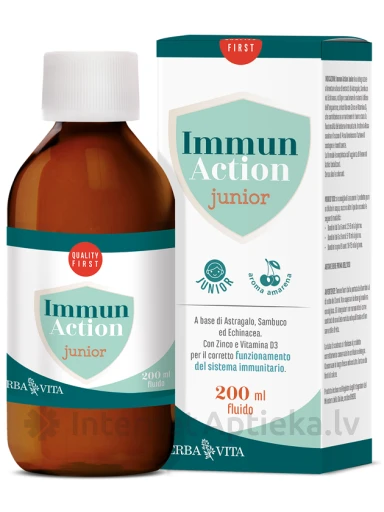 Erba Vita Immun Action Junior sīrups, 200 ml | internetaptieka.lv