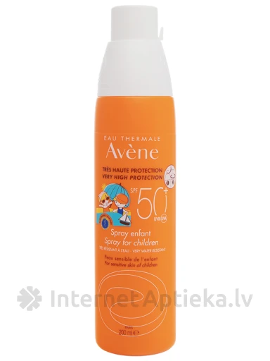 Avene SUN pihustatav kaitsevahend lastele SPF50+, 200 ml | internetaptieka.lv