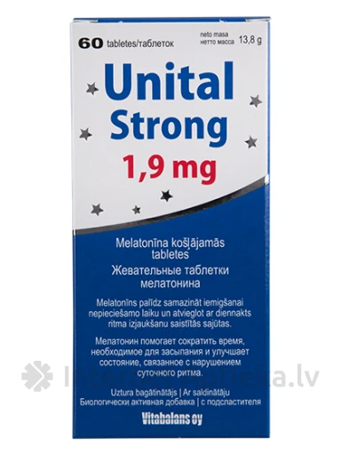 Unital Strong 1.9 mg, 60 tabletes | internetaptieka.lv