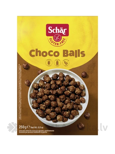 Schär CHOCO BALLS bezglutēna pārslas ar kakao, 250 g | internetaptieka.lv