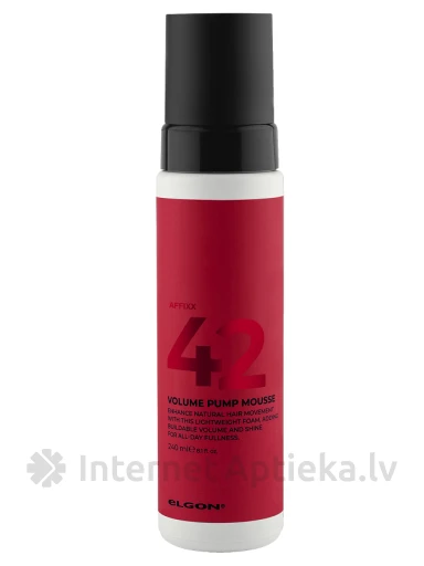 ELGON AFFIXX mahtu andev vaht juustele 42 VOLUME PUMP MOUSSE, 240 ml | internetaptieka.lv