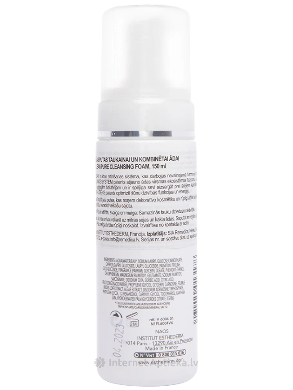 Institut Esthederm OSMOCLEAN Puhastav vaht rasusele ja kombineeritud nahale, 150 ml | internetaptieka.lv
