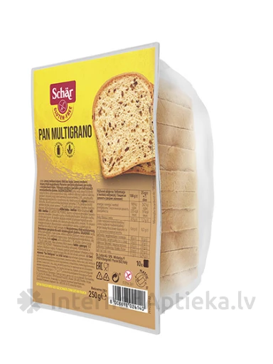 Schär Pan Multigrano bezglutēna graudu maize sķēlēs, 250 g | internetaptieka.lv