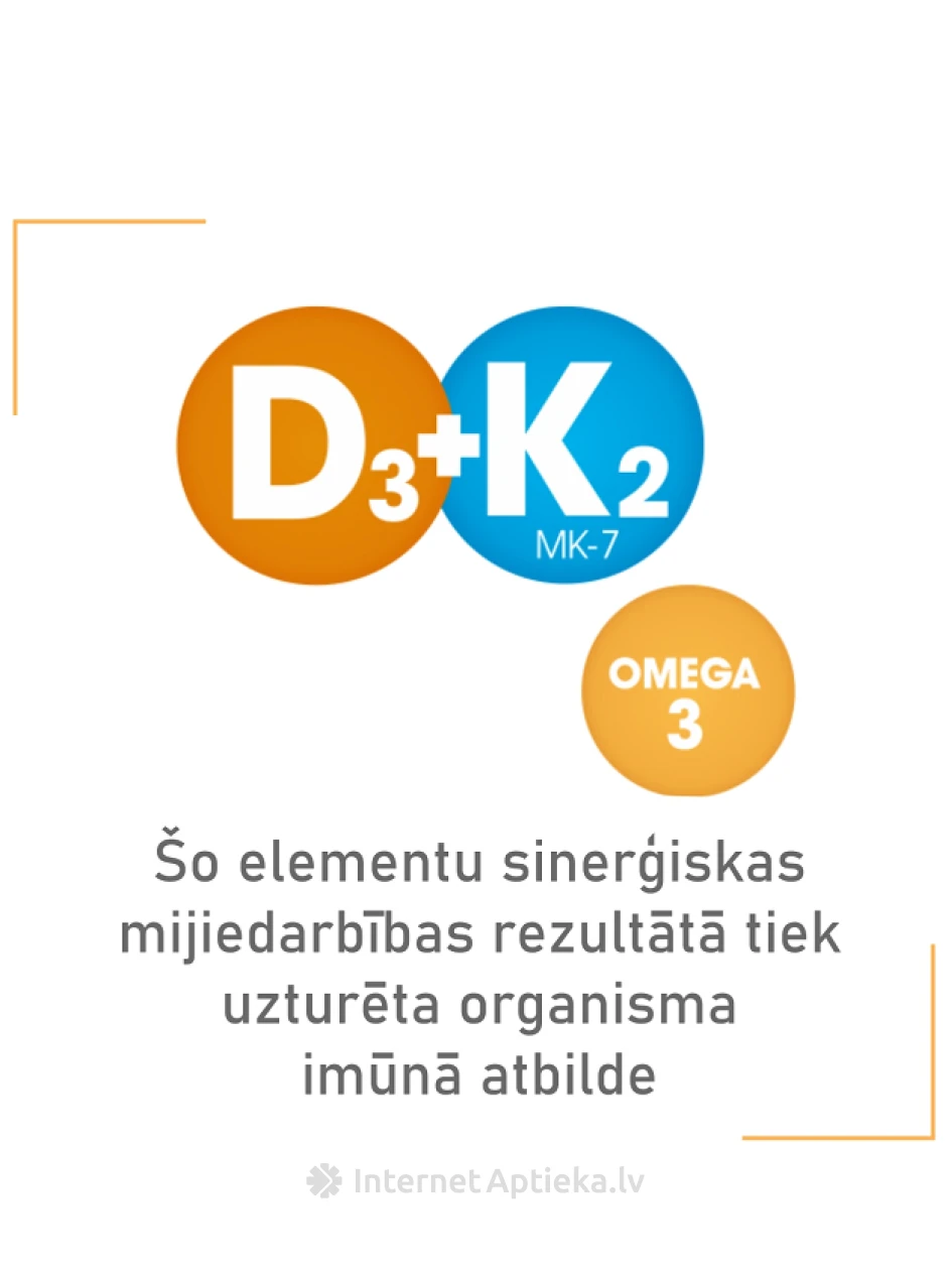 Olidetrim 4000 D3 + K2 Omega-3, 30 kapsulas | internetaptieka.lv