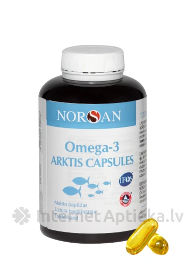 NORSAN OMEGA-3 ARKTIS, 120 kapsulas | internetaptieka.lv