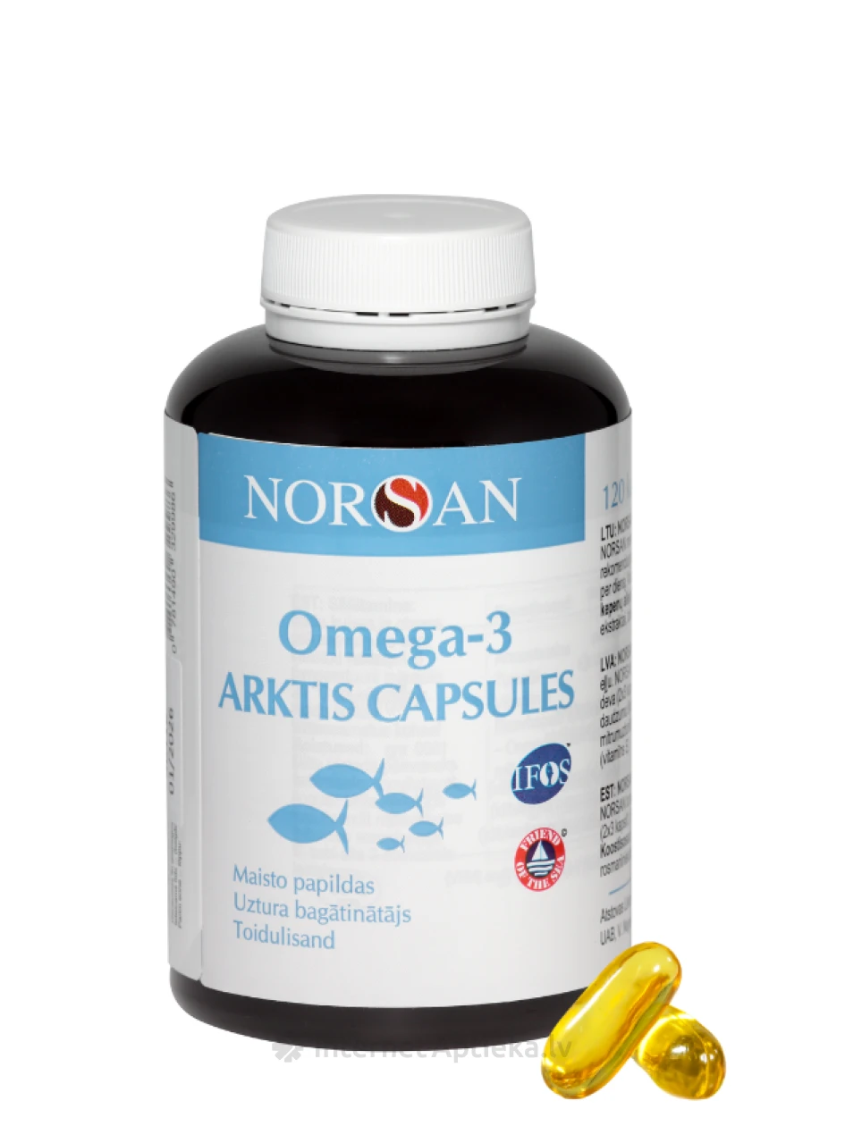 NORSAN OMEGA-3 ARKTIS, 120 kapslit | internetaptieka.lv