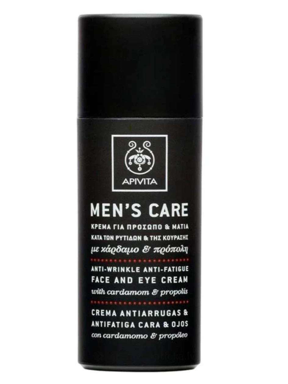 APIVITA MENS CARE kortsude ja väsimuse vähendamise näo- ja silmakreem, 50 ml | internetaptieka.lv