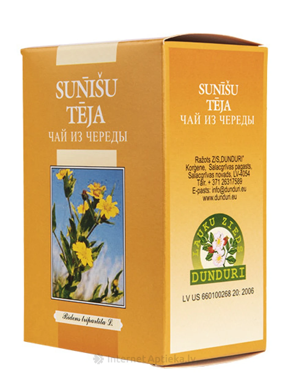 Dunduri Sunīšu tēja, 25 g | internetaptieka.lv