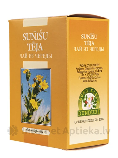 Dunduri Чай из череды, 25 г | internetaptieka.lv