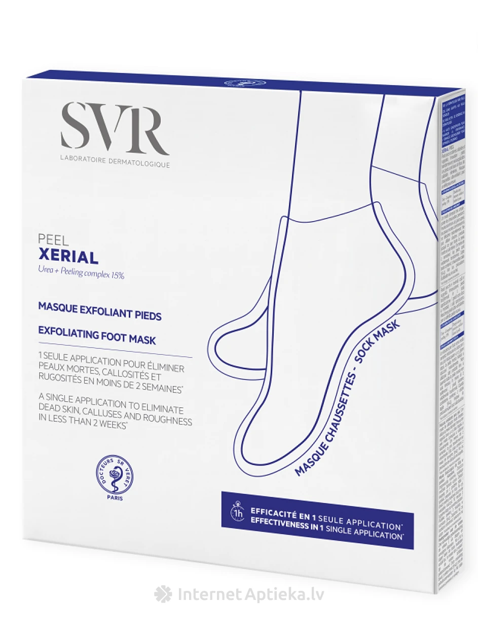 SVR XERIAL PEEL skābes pīlinga maska pēdām, viens pāris, 1 gb. | internetaptieka.lv