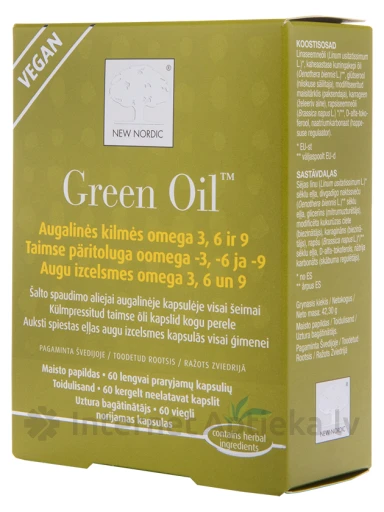 New Nordic Green Oil kapslid, 60 kapslit | internetaptieka.lv