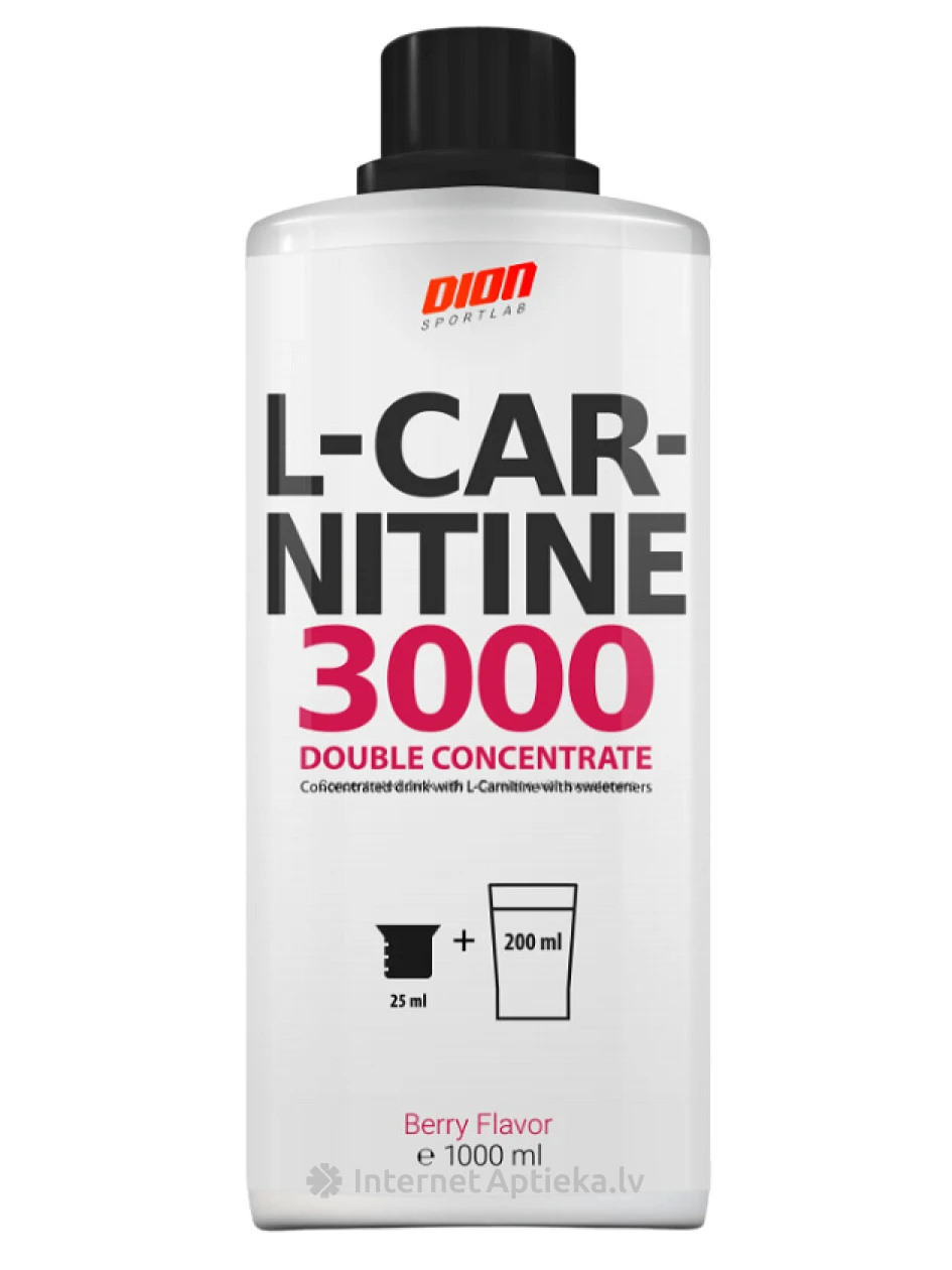 Dion Sportlab carnitine 3000, 1000 ml | internetaptieka.lv
