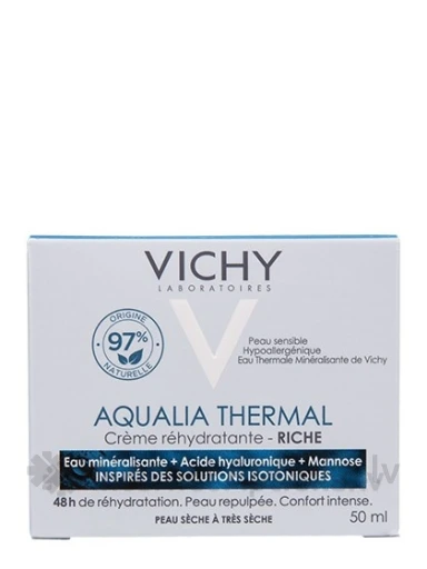 Vichy Aqualia Thermal Rich mitrinošs krēms ļoti sausai ādai, 50 ml | internetaptieka.lv