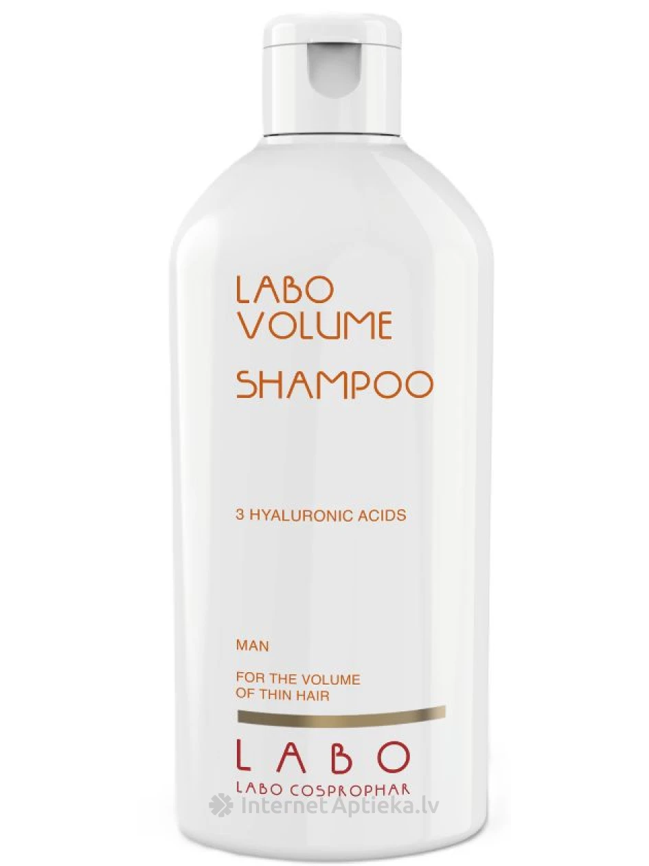LABO VOLUME SPECIĀLS ŠAMPŪNS MATU APJOMA PALIELINĀŠANAI VĪRIEŠIEM, 200 ml | internetaptieka.lv