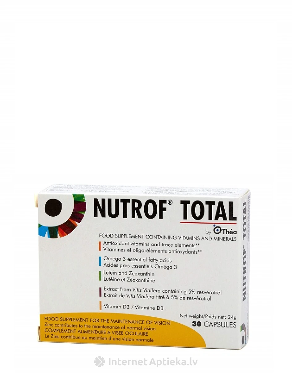 Nutrof total, 30 kapsulas | internetaptieka.lv