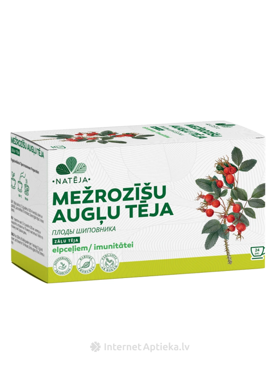 Natēja Rožu augļu tēja, 24 paciņas | internetaptieka.lv