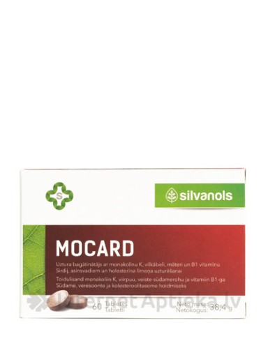 Mocard для сердца, кровеносных сосудов и для поддержания уровня холестерина, 60 капсул