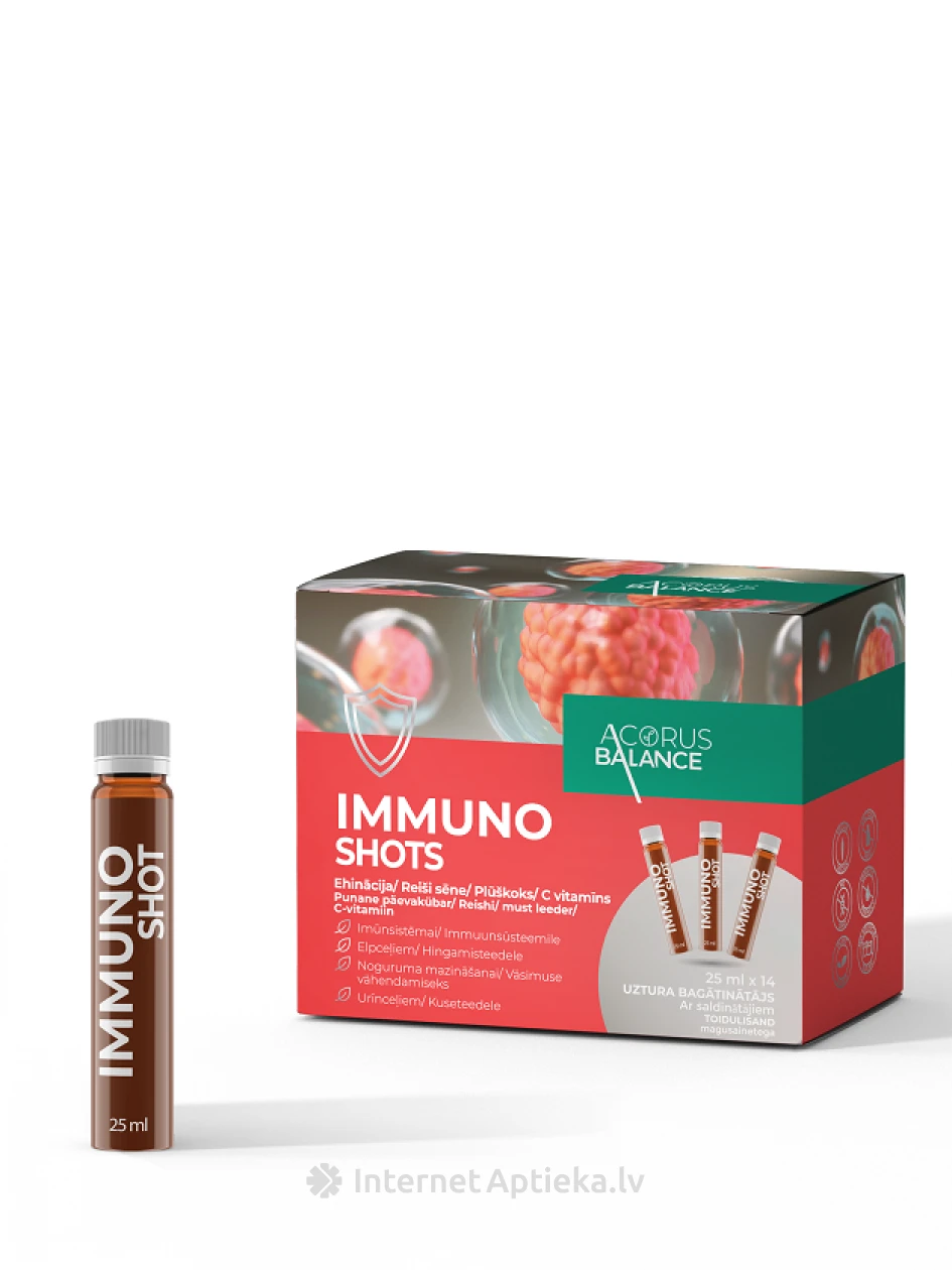 Acorus Balance Immuno Shots 25 ml, 14 gb. | internetaptieka.lv