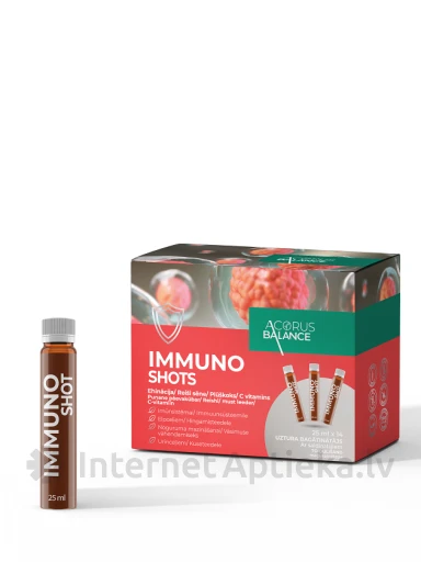 Acorus Balance Immuno Shots 25 ml, 14 tk. | internetaptieka.lv