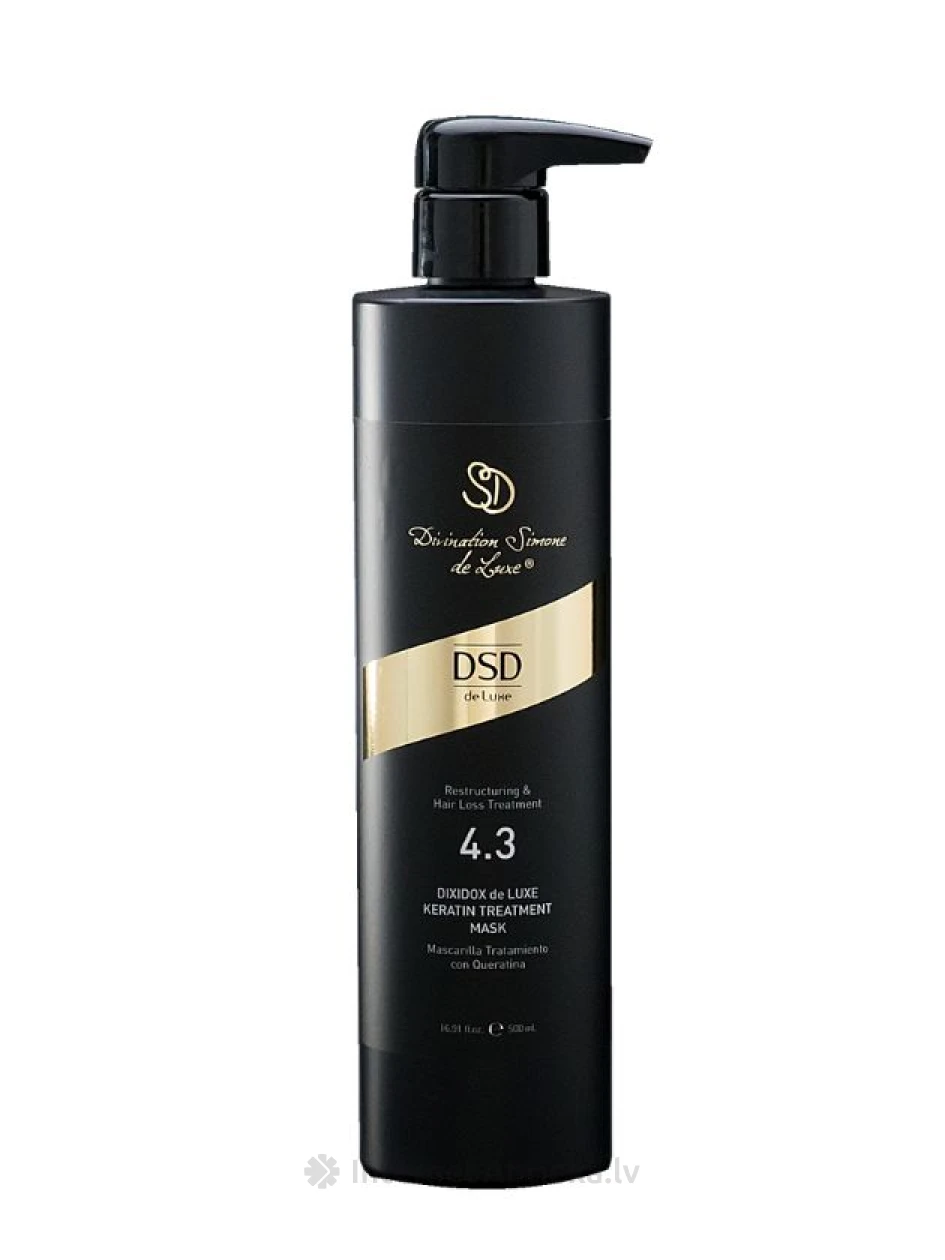 4.3 DSD de Luxe маска с кератином для волос, 500 мл | internetaptieka.lv