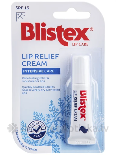 Blistex Lip Relief Cream huulekreem SPF15, 6 g | internetaptieka.lv