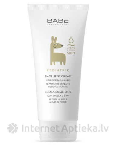 Babē Pediatric mīkstinošs ķermeņa krēms bērniem, 200 ml | internetaptieka.lv