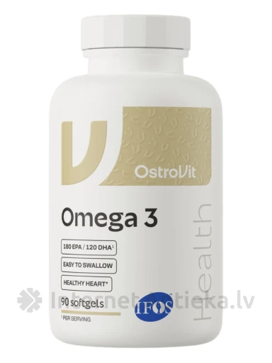 OstroVit Omega 3 Easy to Swallow kapsulas, 90 gb. | internetaptieka.lv